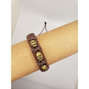 Brown skull bracelet